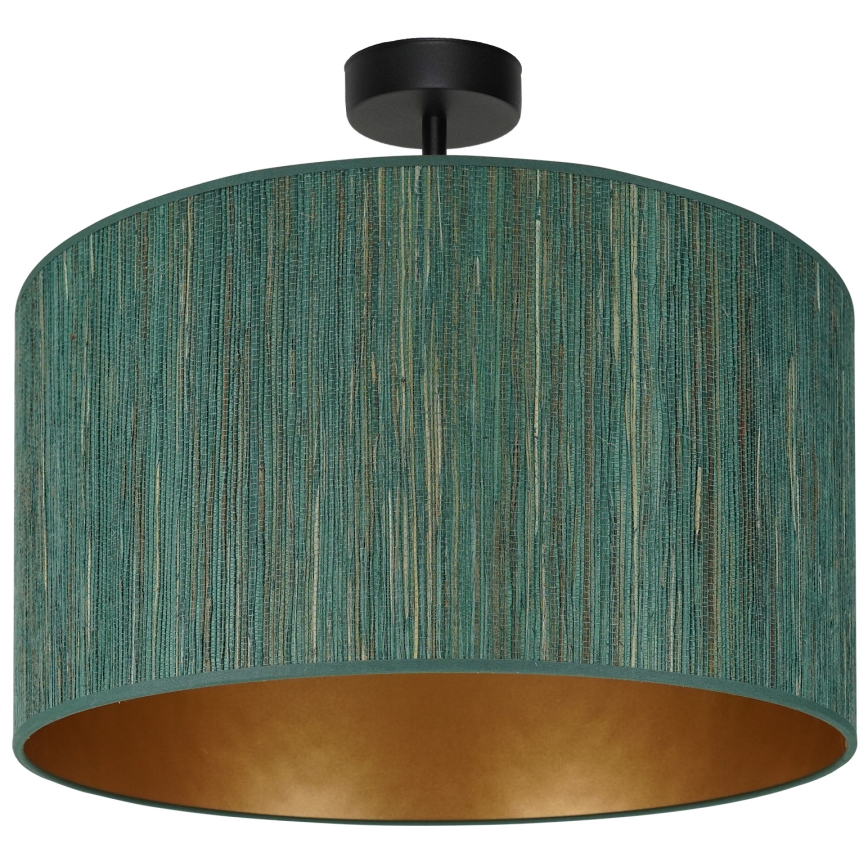 Brilagi - Deckenleuchte BOSTON ROLLER 1xE27/15W/230V Ø 45 cm Stroh grün/gold
