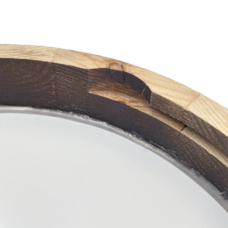 Brilagi - Deckenleuchte CARVALHO SLIM SMOKEY 1xE27/60W/230V Eiche Ø 27,5 cm