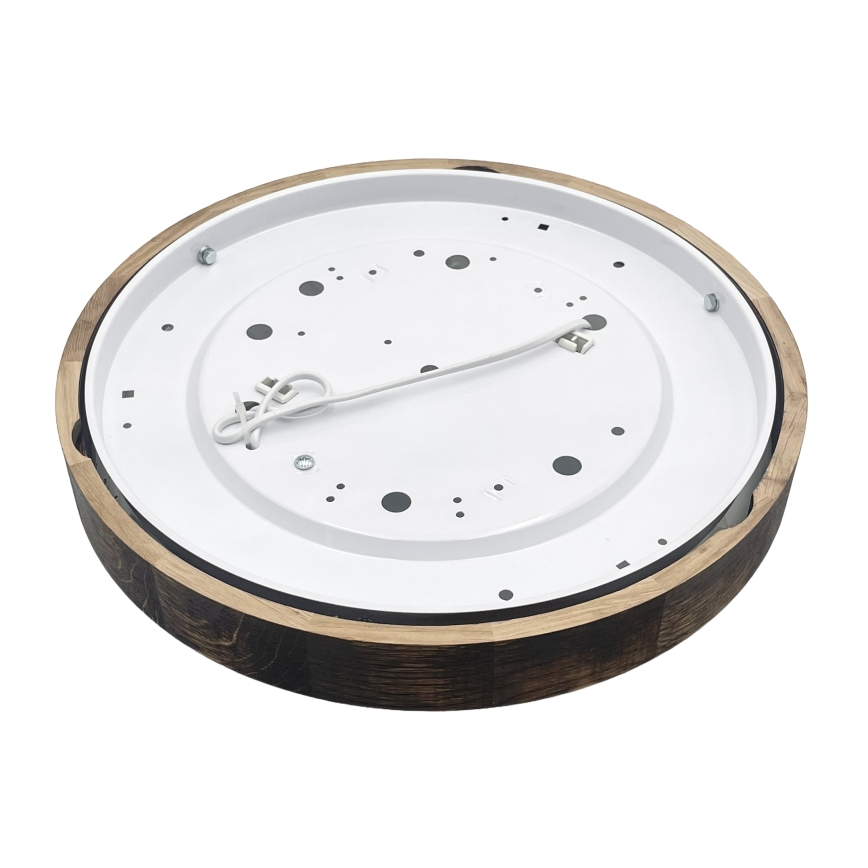 Brilagi - Deckenleuchte CARVALHO SLIM SMOKEY 2xE27/60W/230V Eiche Ø 37,5 cm