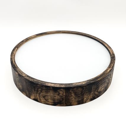 Brilagi - Deckenleuchte CARVALHO SMOKEY 2xE27/60W/230V Eiche Ø 37,5 cm