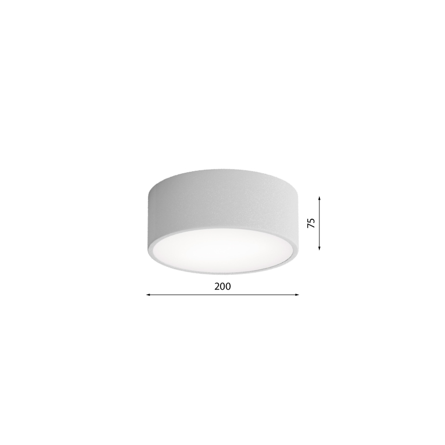 Brilagi - Deckenleuchte CLARE 1xE27/24W/230V d 20 cm grau