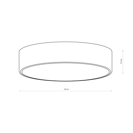 Brilagi - Deckenleuchte CLARE 2xE27/24W/230V Ø 30 cm braun