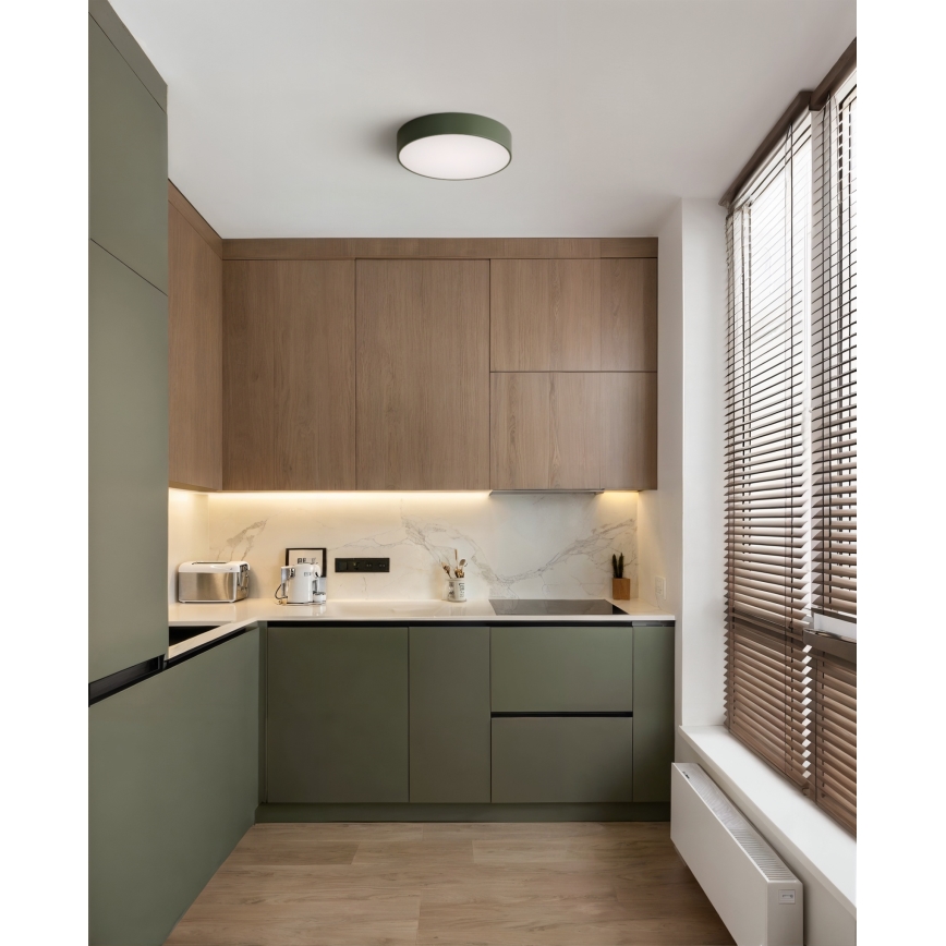 Brilagi - Deckenleuchte CLARE 3xE27/24W/230V Ø 40 cm khaki