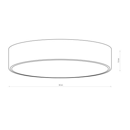 Brilagi - Deckenleuchte CLARE 4xE27/24W/230V pr. 50 cm khaki