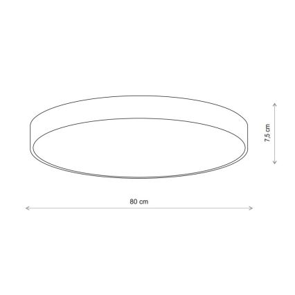 Brilagi - Deckenleuchte CLARE 6xE27/24W/230V d 80 cm beige