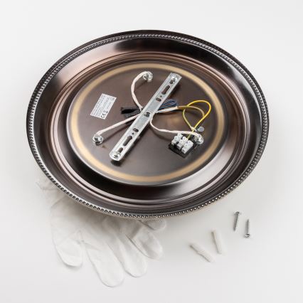 Brilagi - Deckenleuchte CLASSIC 3xE27/60W/230V bronzen