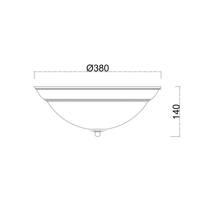 Brilagi - Deckenleuchte CLASSIC 3xE27/60W/230V bronzen