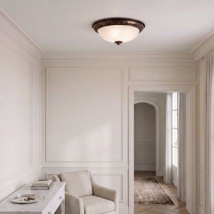BRILAGI - Deckenleuchte FRESCO 2xE27/40W/230V Durchmesser 30 cm in Kupferoptik