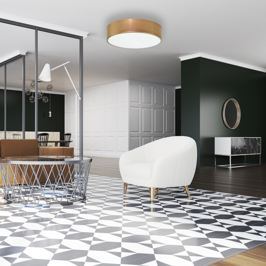 Brilagi - Deckenleuchte für Badezimmer CLARE 2xE27/24W/230V d 30 cm IP54 golden