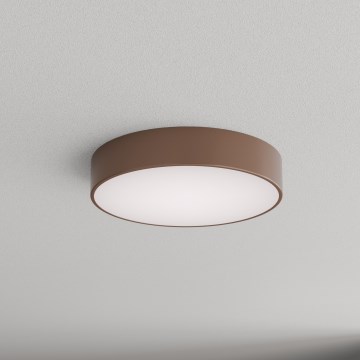 Brilagi - Deckenleuchte für Badezimmer mit Bewegungs- und Dämmerungssensor CLARE 3xE27/24W/230V Ø 40 cm braun IP54