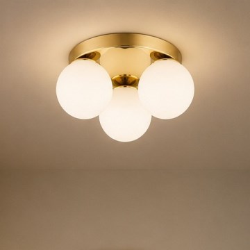 Brilagi - Deckenleuchte MILO 3xE27/60W/230V Ø 35 cm gold