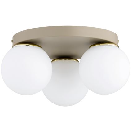 Brilagi - Deckenleuchte MILO ECRU 1xE27/60W/230V Ø 15 cm beige/gold