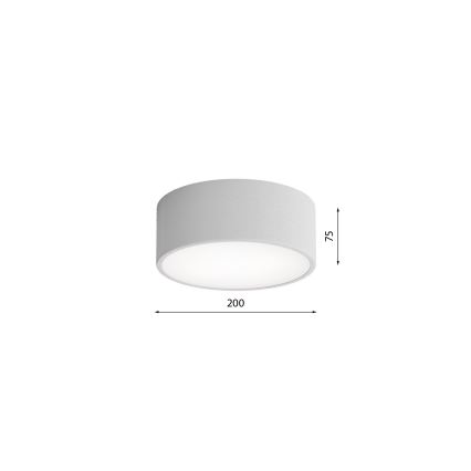 Brilagi - Deckenleuchte mit Sensor CLARE 1xE27/24W/230V d 20 cm grau