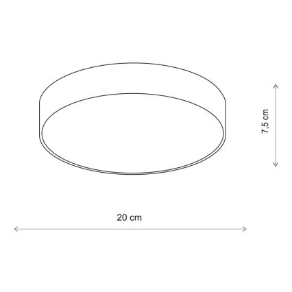 Brilagi - Deckenleuchte mit Sensor CLARE 1xE27/40W/230V d 20 cm beige