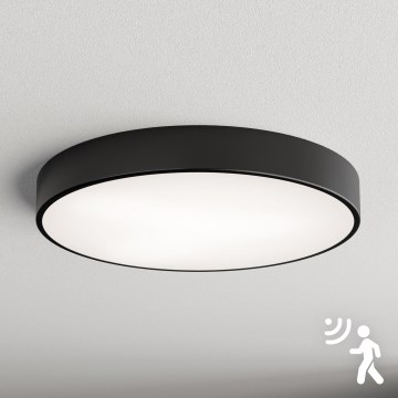 Brilagi - Deckenleuchte mit Sensor CLARE 5xE27/24W/230V Ø 60 cm schwarz