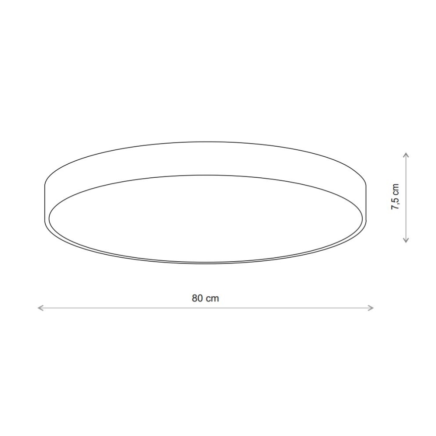 Brilagi - Deckenleuchte mit Sensor CLARE 6xE27/24W/230V d 80 cm beige