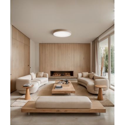 Brilagi - Deckenleuchte mit Sensor CLARE 6xE27/40W/230V d 80 cm beige