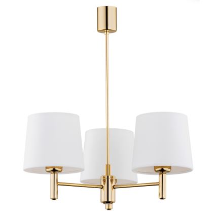 Brilagi - Deckenleuchte mit Stab MONTE 3xE27/15W/230V creme/gold
