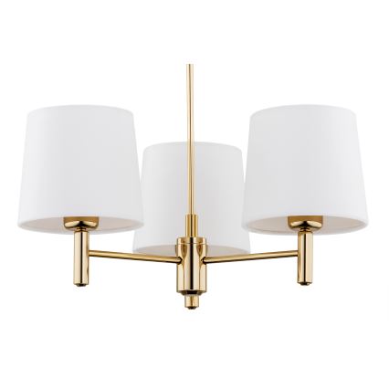 Brilagi - Deckenleuchte mit Stab MONTE 3xE27/15W/230V creme/gold