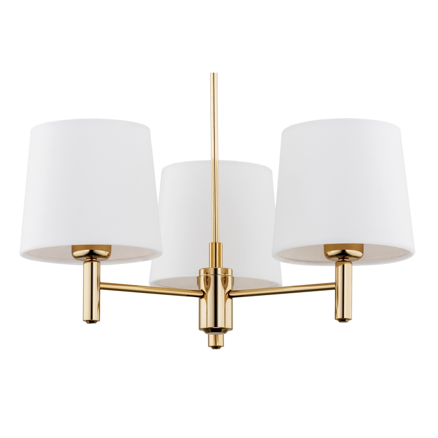 Brilagi - Deckenleuchte mit Stab MONTE 3xE27/15W/230V creme/gold