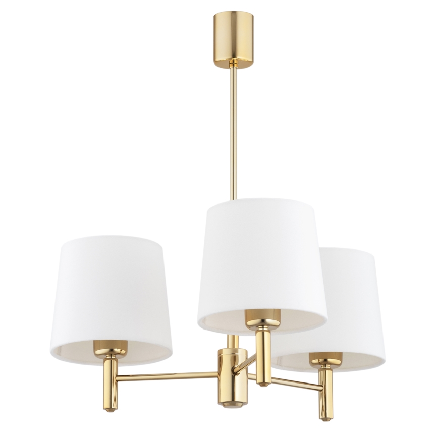 BRILAGI - Deckenleuchte mit Stab MONTE 3xE27/60W/230V creme/gold