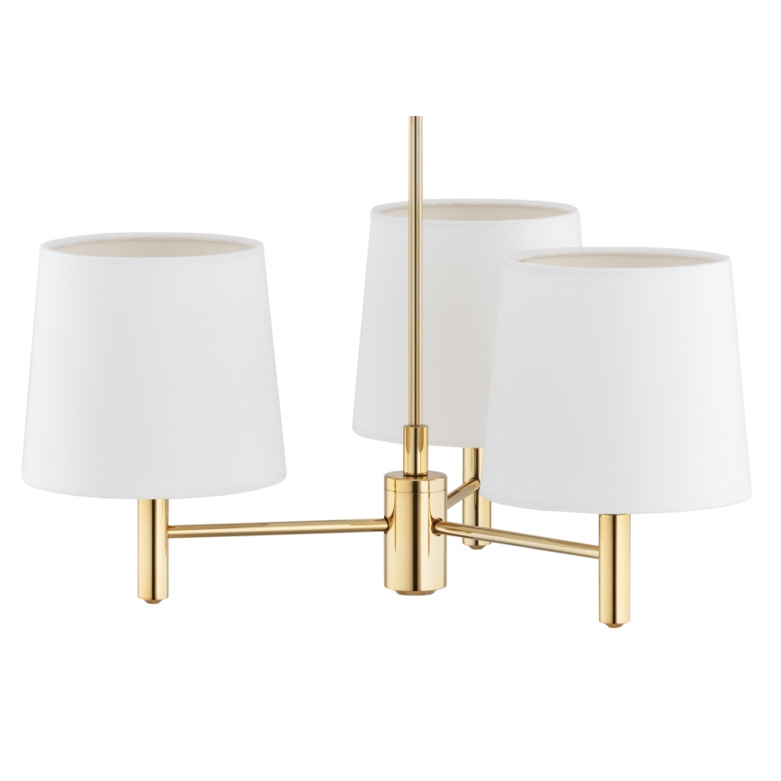 BRILAGI - Deckenleuchte mit Stab MONTE 3xE27/60W/230V creme/gold