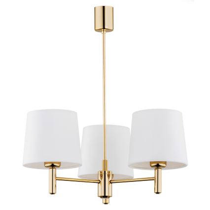 BRILAGI - Deckenleuchte mit Stab MONTE 3xE27/60W/230V creme/gold