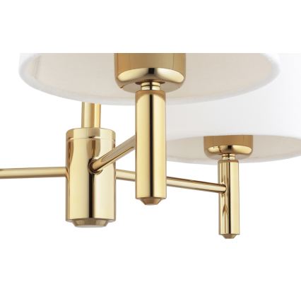 BRILAGI - Deckenleuchte mit Stab MONTE 3xE27/60W/230V creme/gold