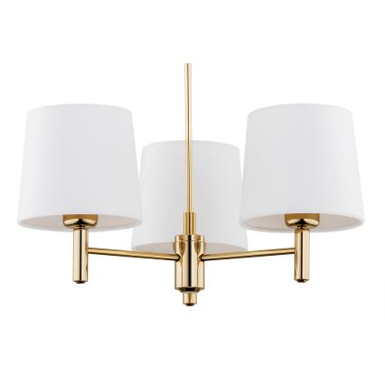 BRILAGI - Deckenleuchte mit Stab MONTE 3xE27/60W/230V creme/gold