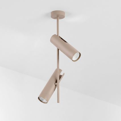 Brilagi - Deckenleuchte mit Stange BRANCH 2xGU10/30W/230V beige