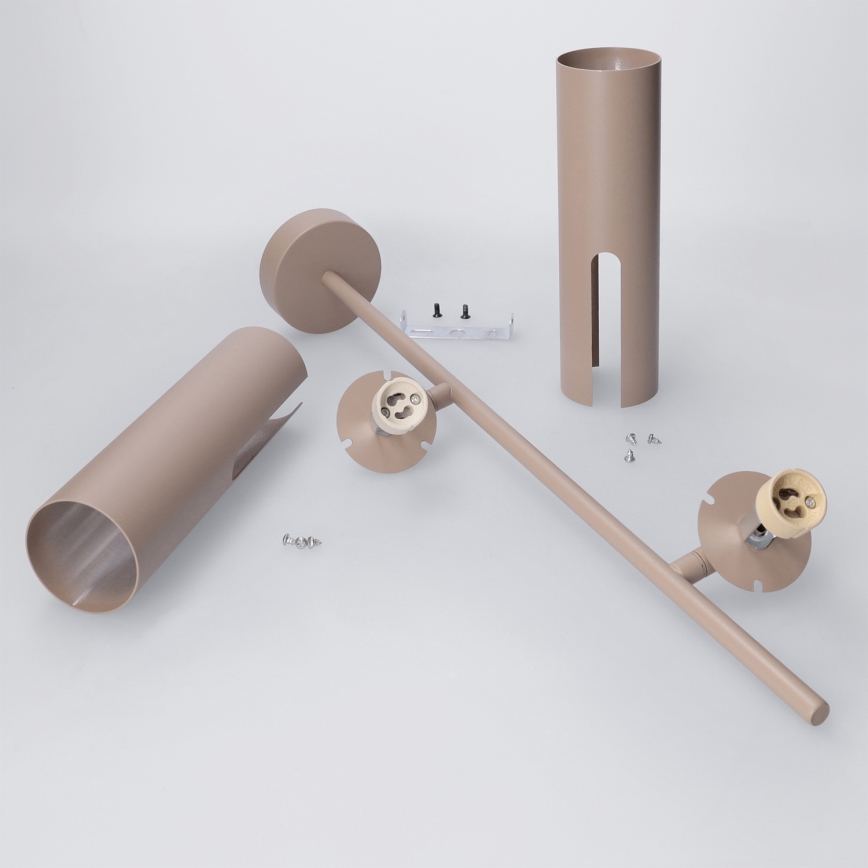 Brilagi - Deckenleuchte mit Stange BRANCH 2xGU10/30W/230V beige
