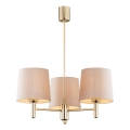 Brilagi - Deckenleuchte mit Stange MONTE 3xE27/15W/230V Beige/Gold