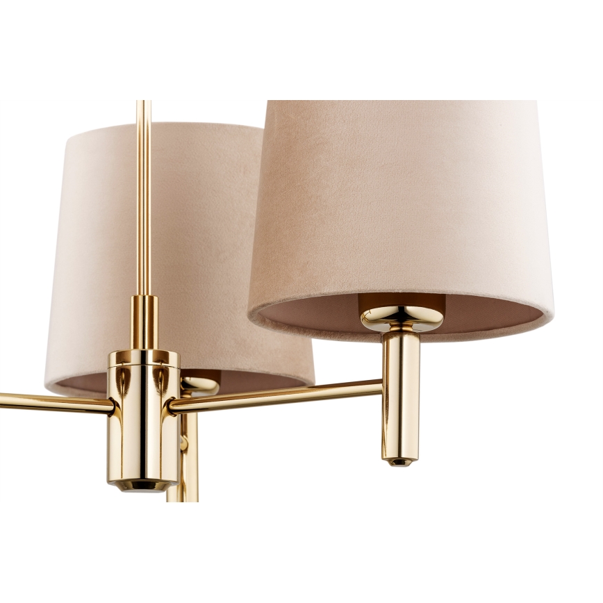 Brilagi - Deckenleuchte mit Stange MONTE 3xE27/15W/230V Beige/Gold
