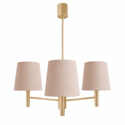 Brilagi - Deckenleuchte mit Stange MONTE 3xE27/15W/230V Beige/Gold