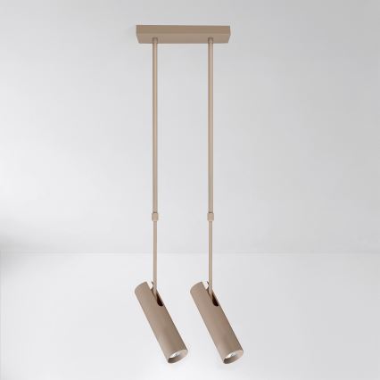 Brilagi - Deckenleuchte mit Stange SELE 2xGU10/30W/230V beige