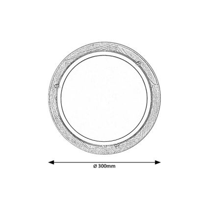 Brilagi - Deckenleuchte ORBIS 1xE27/60W/230V, Durchmesser 30 cm, Kiefer