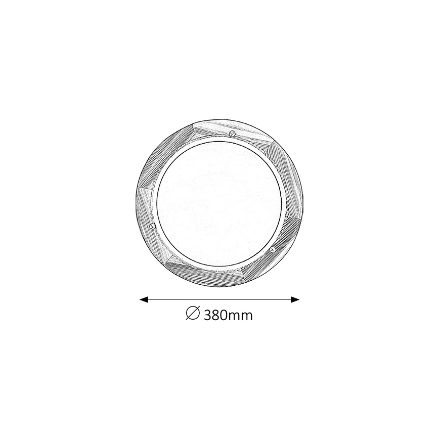 Brilagi - Deckenleuchte ORBIS 2xE27/60W/230V Ø 38 cm Kiefer