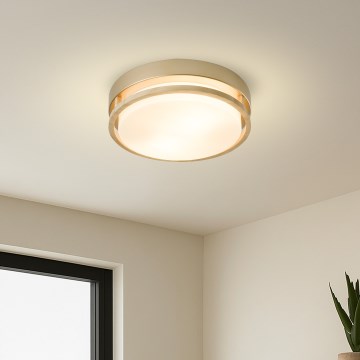 Brilagi - Deckenleuchte ORINO 2xE27/40W/230V Ø 27 cm Gold/Eiche