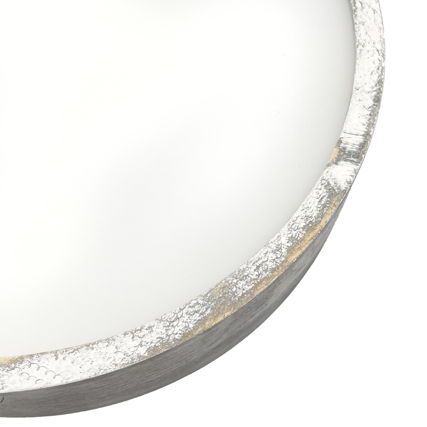 Brilagi - Deckenleuchte PINO 2xE27/15W/230V Kiefer/Silber Ø 37,5 cm