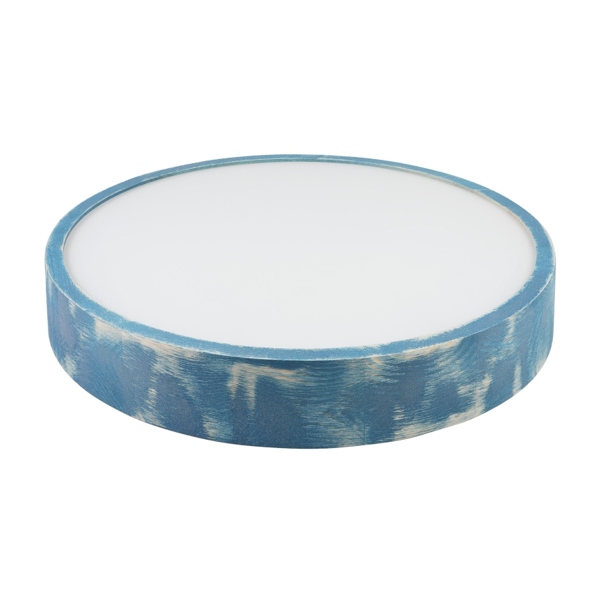 Brilagi - Deckenleuchte PINO 3xE27/15W/230V Kiefer/Blau Ø 47,5 cm