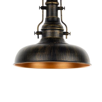 Brilagi - Deckenleuchte PYRONIC 1xE27/40W/230V Ø 32 cm Bronze/Patina