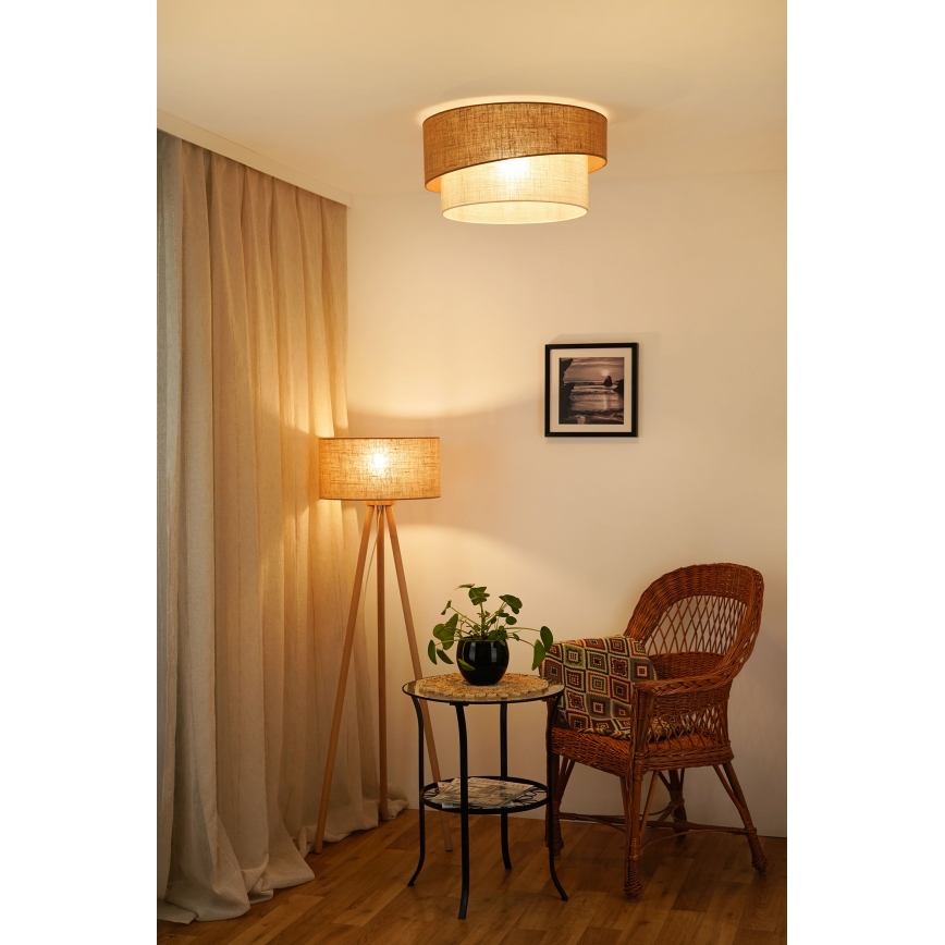 Brilagi - Deckenleuchte SHINE 1xE27/15W/230V d 50 cm beige/cremefarben