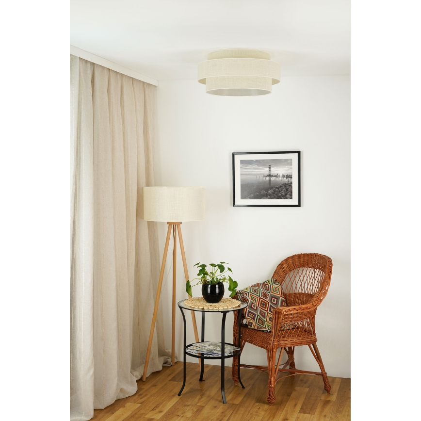 Brilagi - Deckenleuchte SPACE YUTE LED/12W/230V Ø 50 cm 3000K/4000K/6400K Creme