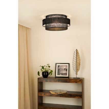 Brilagi - Deckenleuchte SPACE YUTE LED/12W/230V Ø 50 cm 3000K/4000K/6400K schwarz