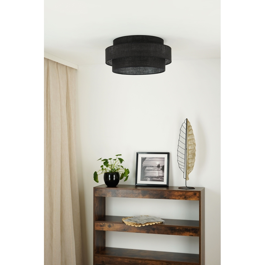 Brilagi - Deckenleuchte SPACE YUTE LED/12W/230V Ø 50 cm 3000K/4000K/6400K schwarz