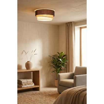 Brilagi - Deckenleuchte TRIO 1x E27/60W/230V Ø 40 cm braun/beige/weiß