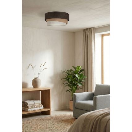 Brilagi - Deckenleuchte TRIO 1x E27/60W/230V Ø 40 cm braun/beige/weiß