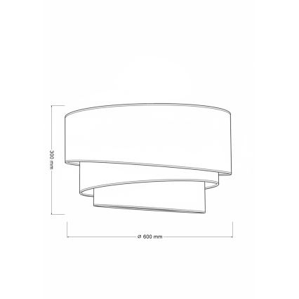 Brilagi - Deckenleuchte TRIO 3xE27/60W/230V Ø 60 cm braun/beige/weiß