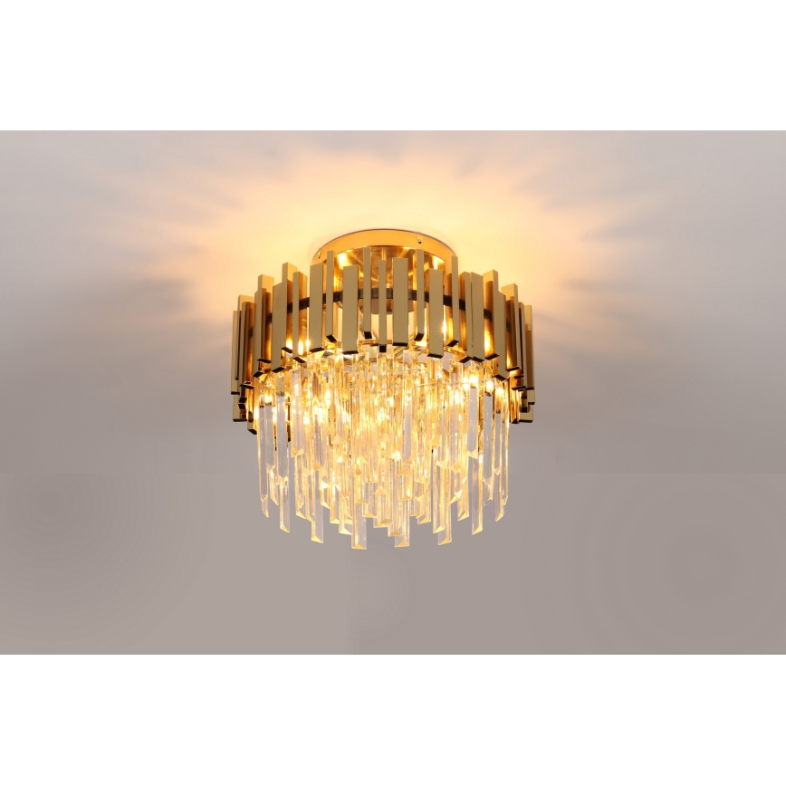 Brilagi - Deckenleuchte VERVE 6xE14/40W/230V Ø 60 cm goldfarben