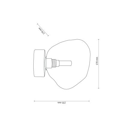 Brilagi - Deckenleuchte VULCANO 1xG9/8W/230V braun/rauchbeige